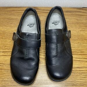 Abeo Women's Smart System Orthotic Black Leather Shoes Size  7M Comfort